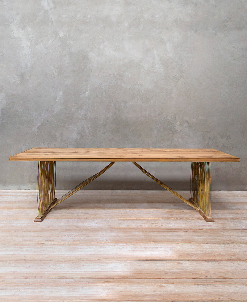 Reeded Trestle Table 1