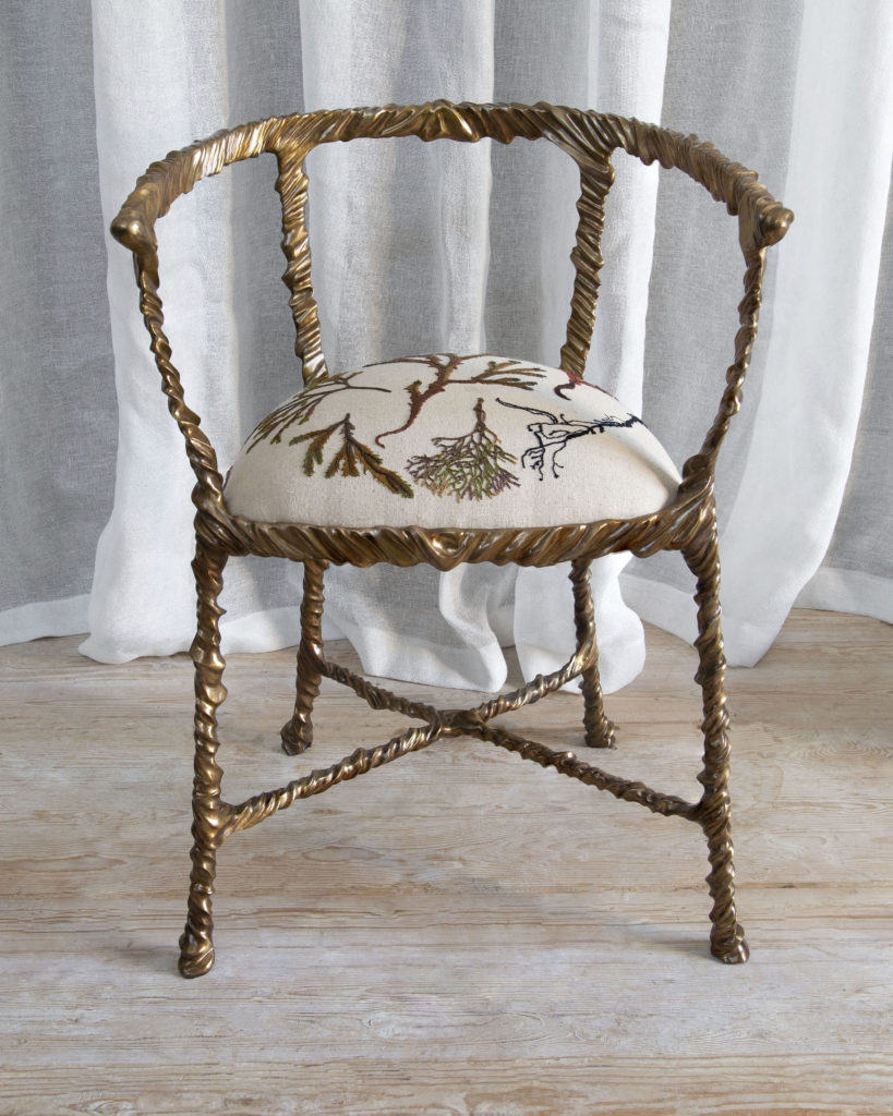 Voyagers Chair (Embroidered Seaweed) (6)