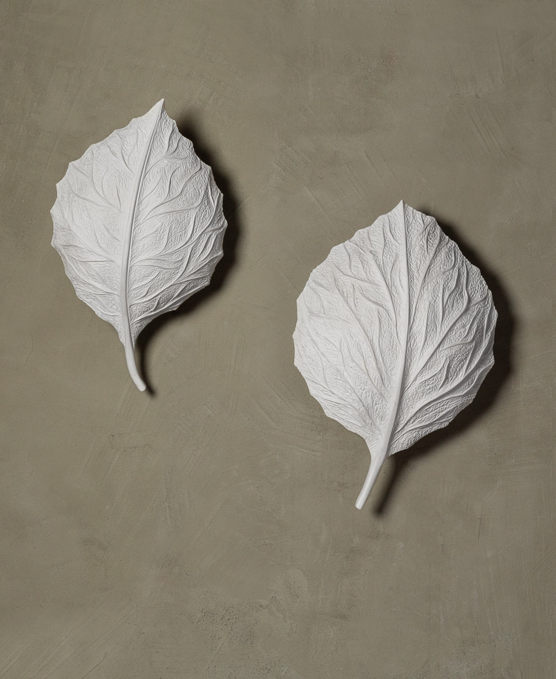 CPW41 CPW42 Small and Large Leaf (Jesmonite) Wall Light