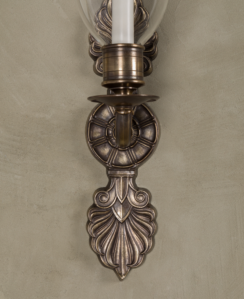 Neo Classical Distressed Gold Wall Light-06