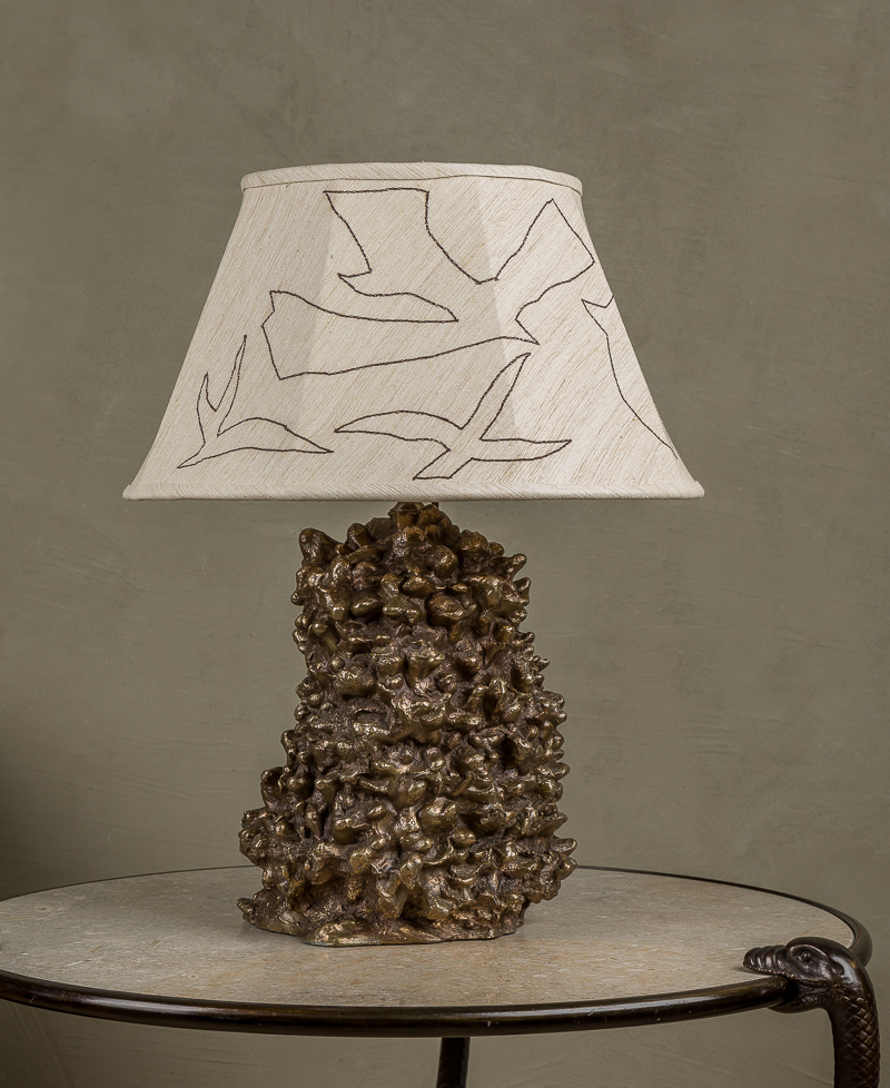 Bronze Grotto Lamp - new shade-03